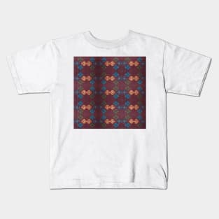 Navajo Kilim Aztec Digitized Woven Texture Kids T-Shirt